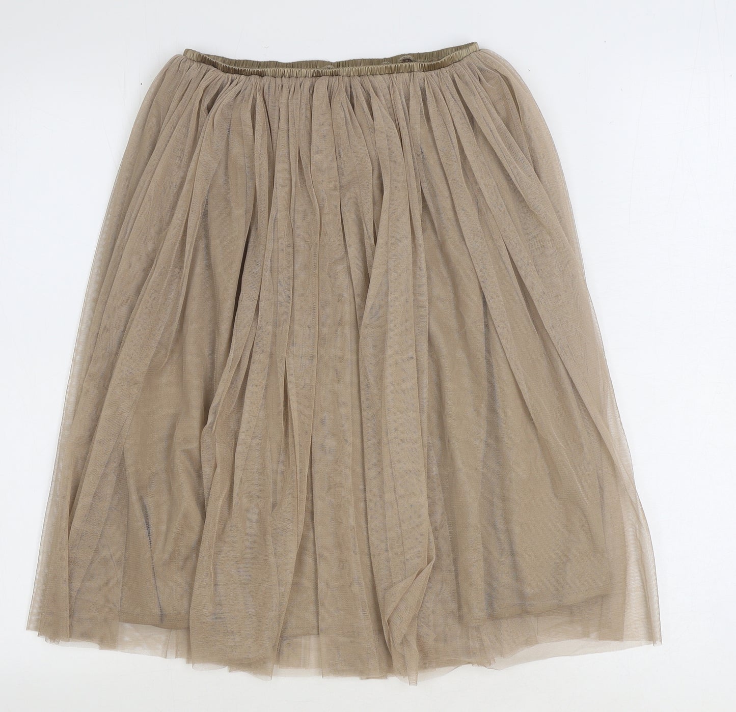 Lace & Beads Womens Beige Polyester Tutu Skirt Size 8