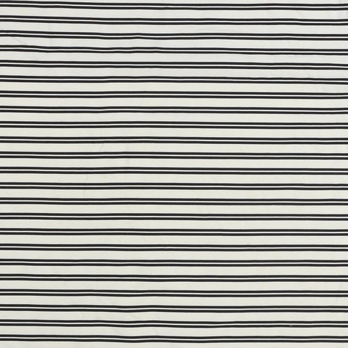 J Taylor Womens Ivory Striped Nylon Basic T-Shirt Size 16 Round Neck