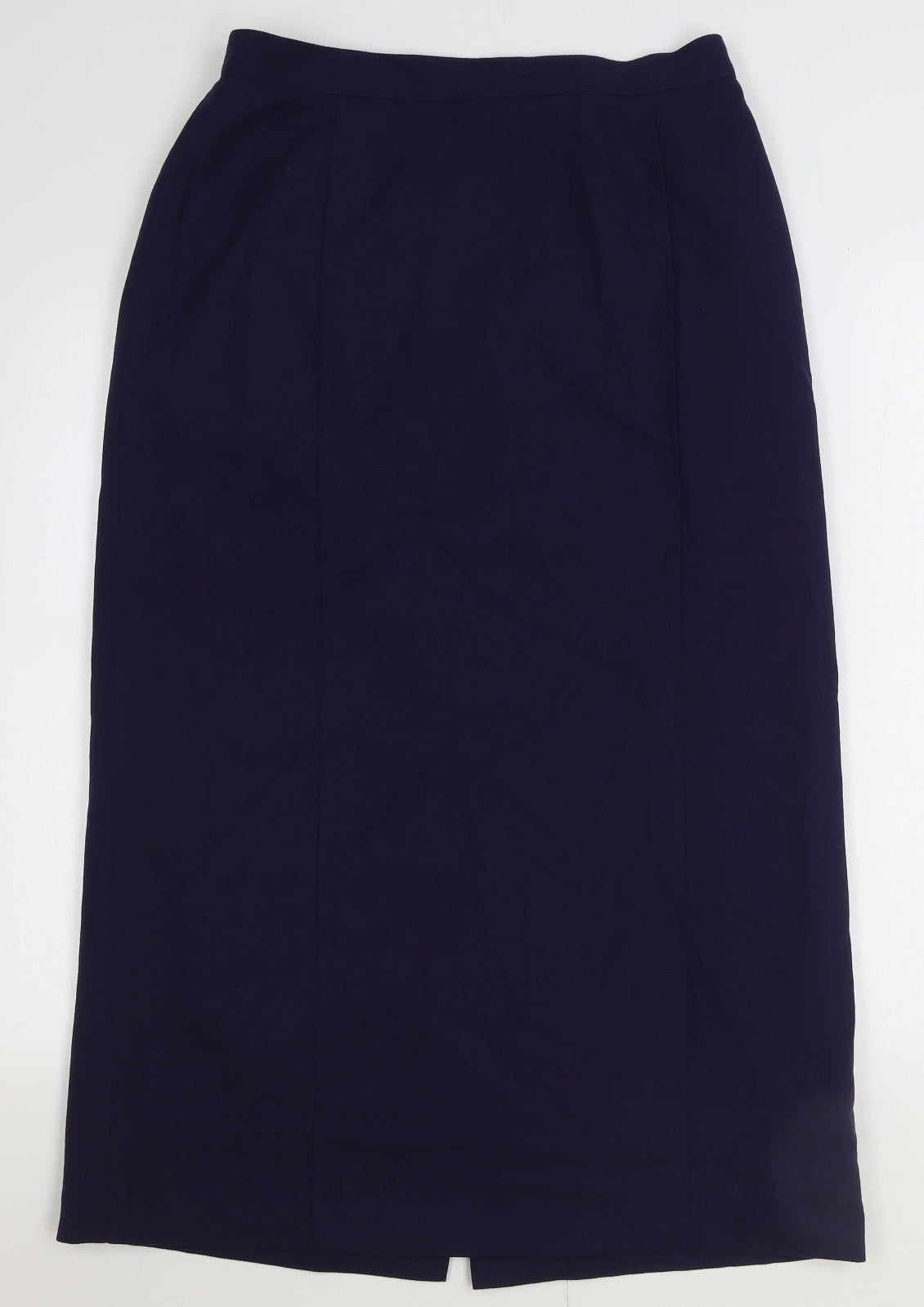 ELVI Womens Blue Wool Straight & Pencil Set Size 16 Zip