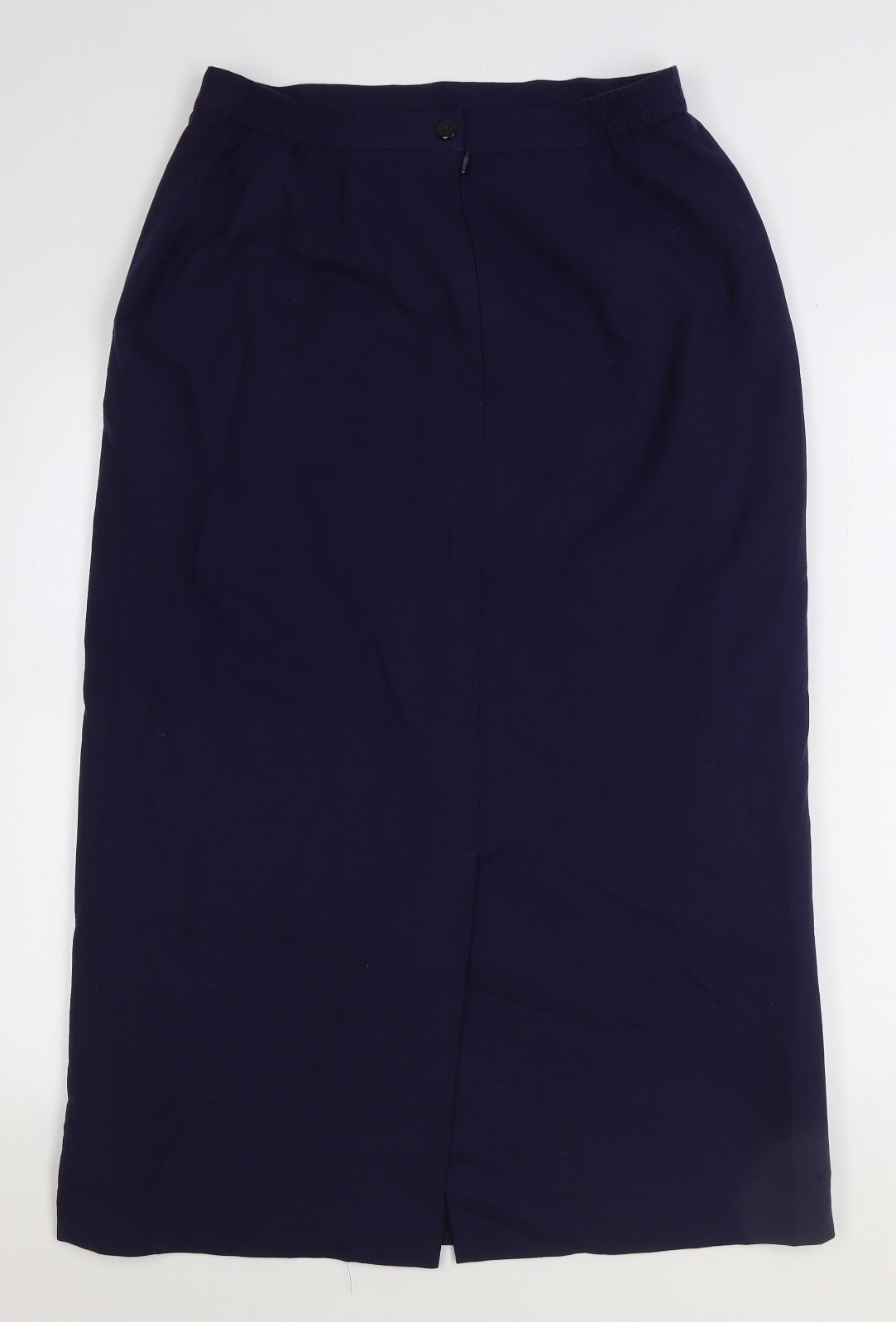 ELVI Womens Blue Wool Straight & Pencil Set Size 16 Zip