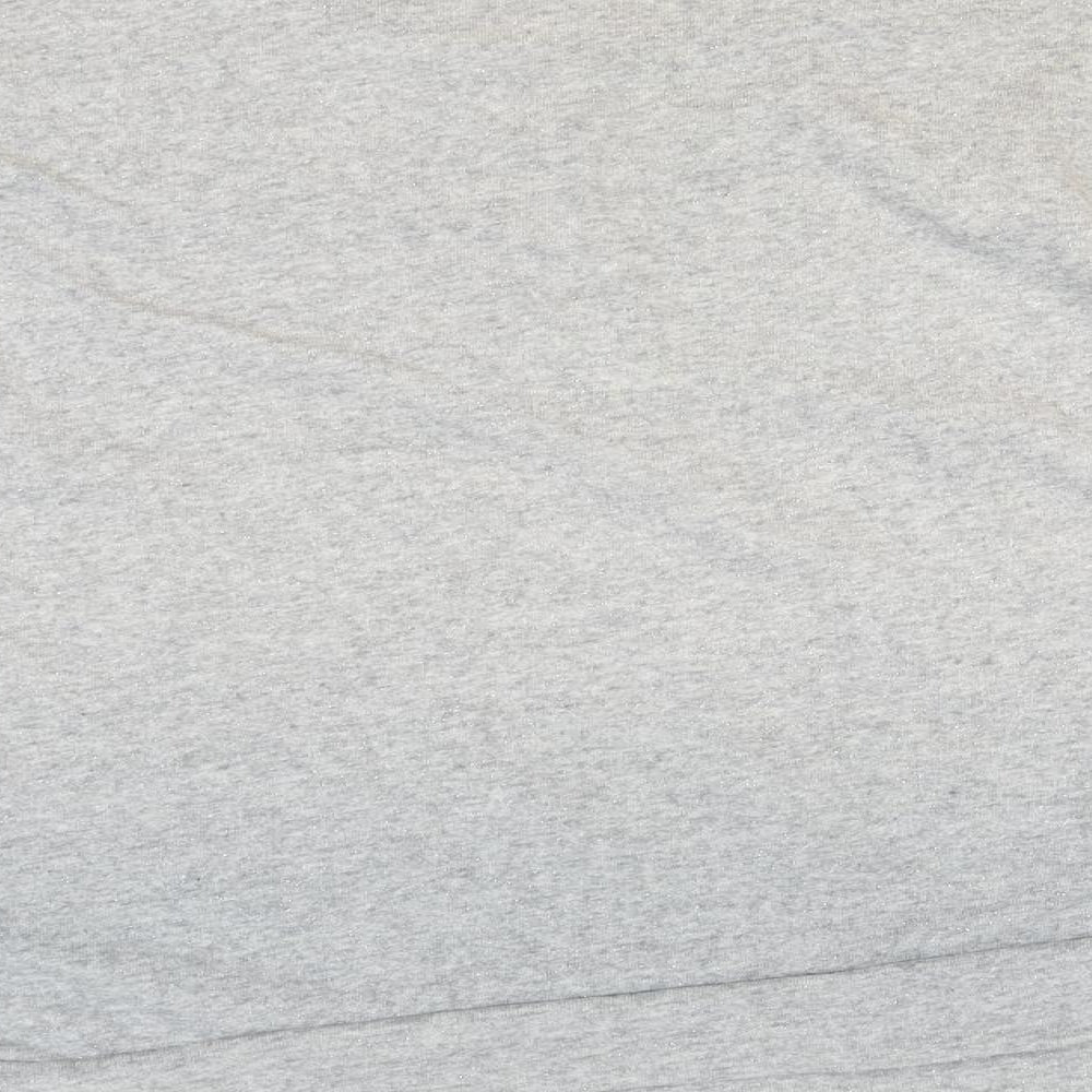 Marks and Spencer Womens Grey Round Neck Cotton Pullover Jumper Size 24