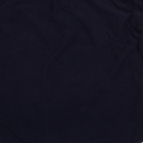 Prince Fox Mens Blue Cotton Button-Up Size L Collared Button