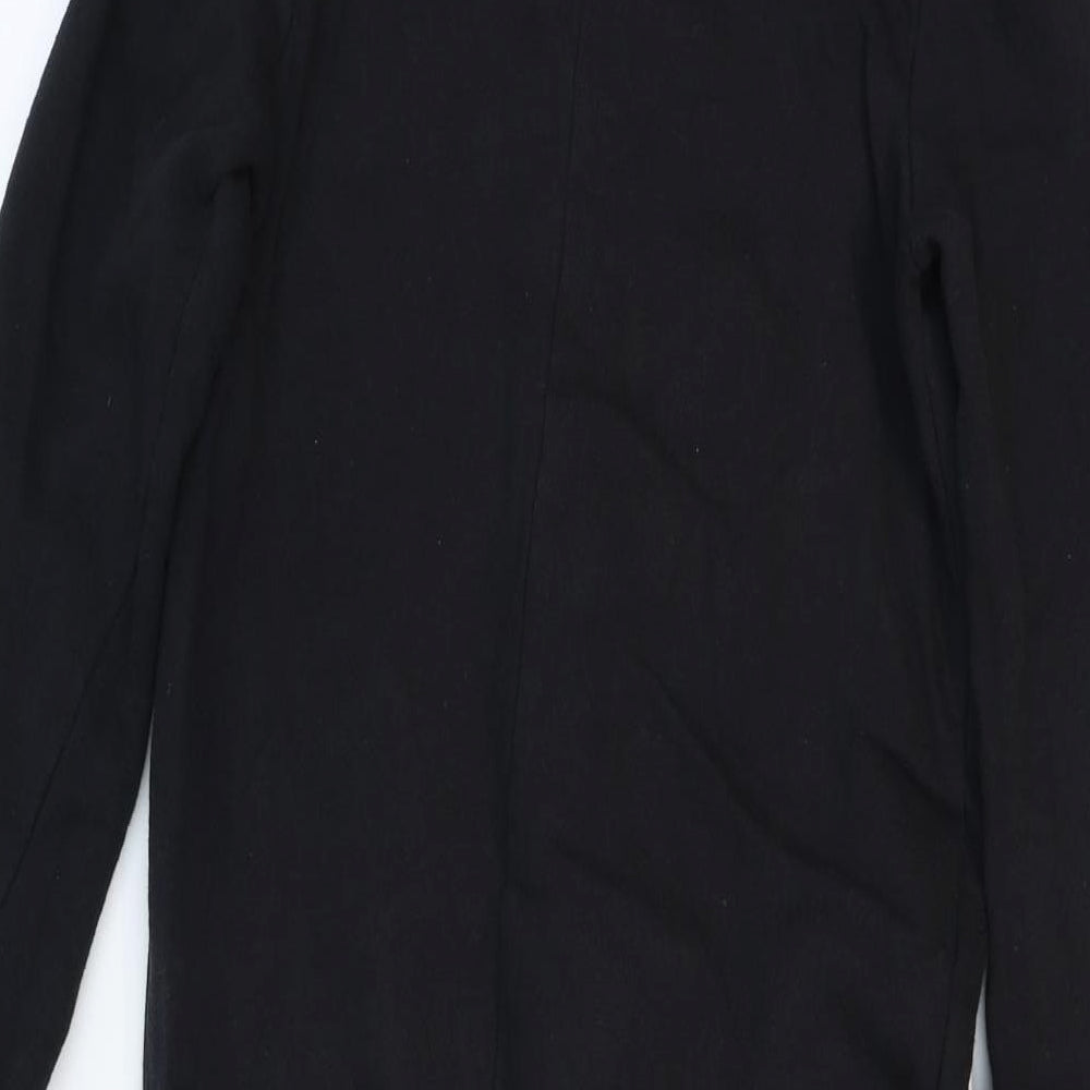 John Lewis Boys Black Geometric Cotton One Piece Size 9 Years Zip