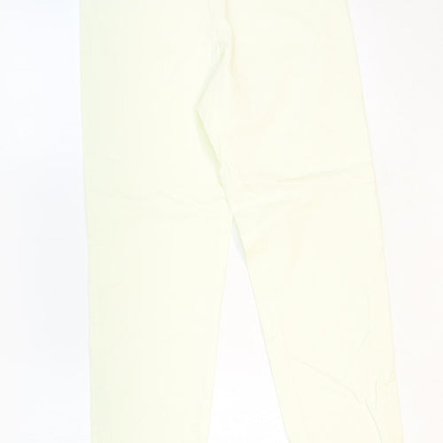 Krazy Larry Womens White Nylon Trousers Size 8 Regular