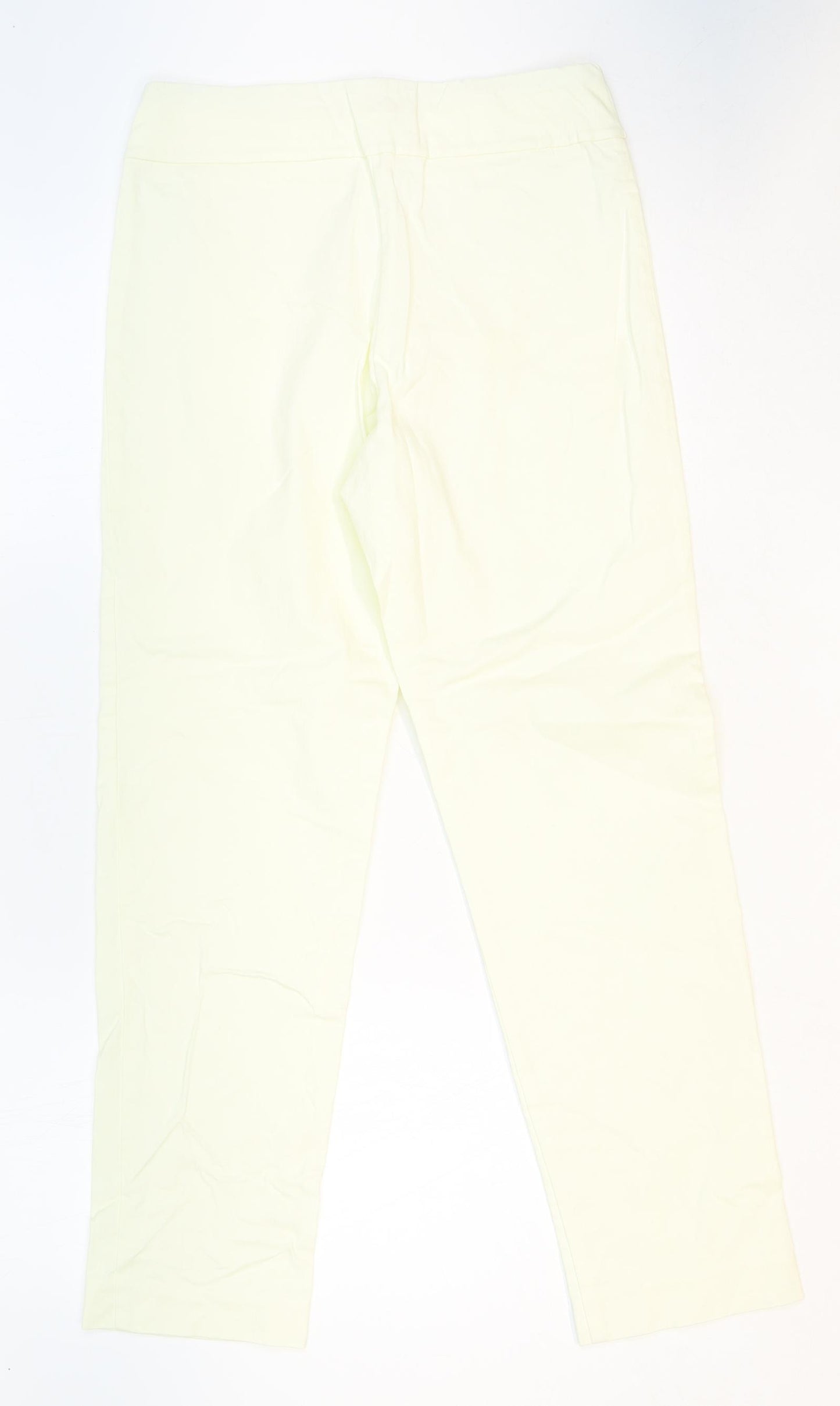 Krazy Larry Womens White Nylon Trousers Size 8 Regular