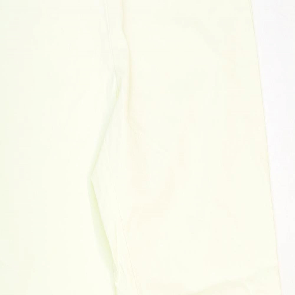 Krazy Larry Womens White Nylon Trousers Size 8 Regular