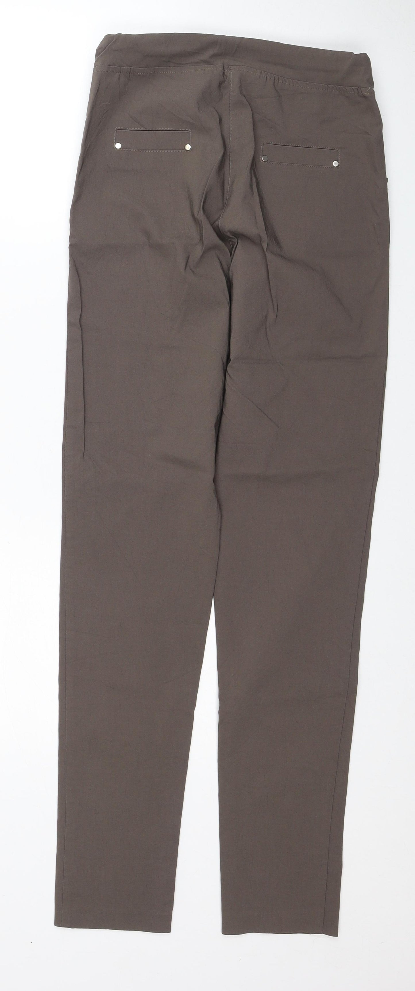 James Lakeland Womens Brown Viscose Jegging Trousers Size 14 Regular
