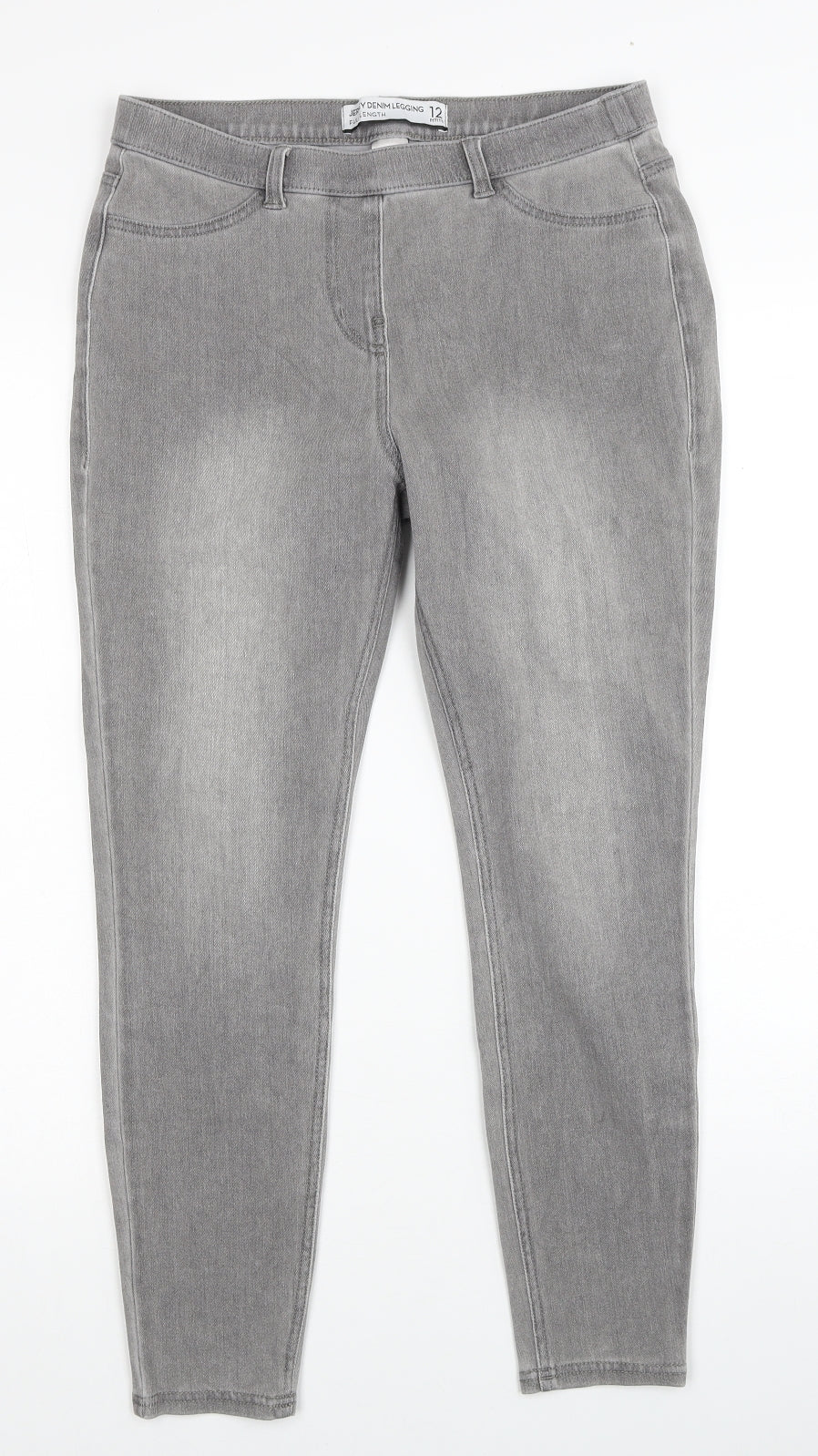 NEXT Womens Grey Cotton Jegging Jeans Size 12 Regular