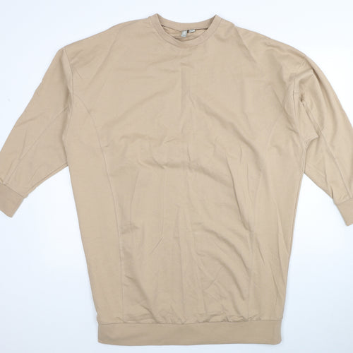 ASOS Womens Beige Cotton Pullover Sweatshirt Size 12 Pullover