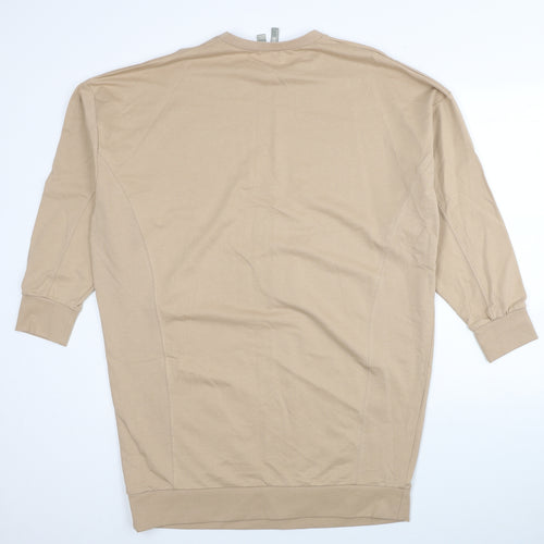 ASOS Womens Beige Cotton Pullover Sweatshirt Size 12 Pullover
