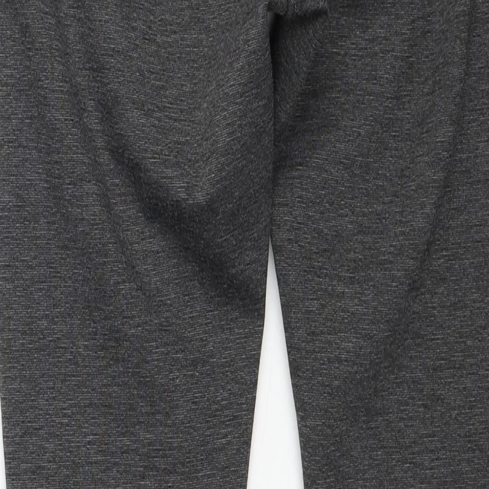 Denim & Co. Womens Grey Polyester Jegging Trousers Size 12 Regular Zip