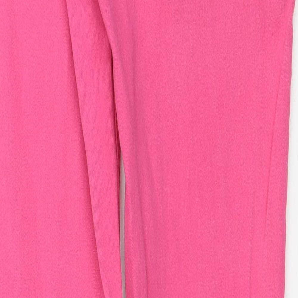 TU Womens Pink Cotton Straight Jeans Size 10 Regular Zip