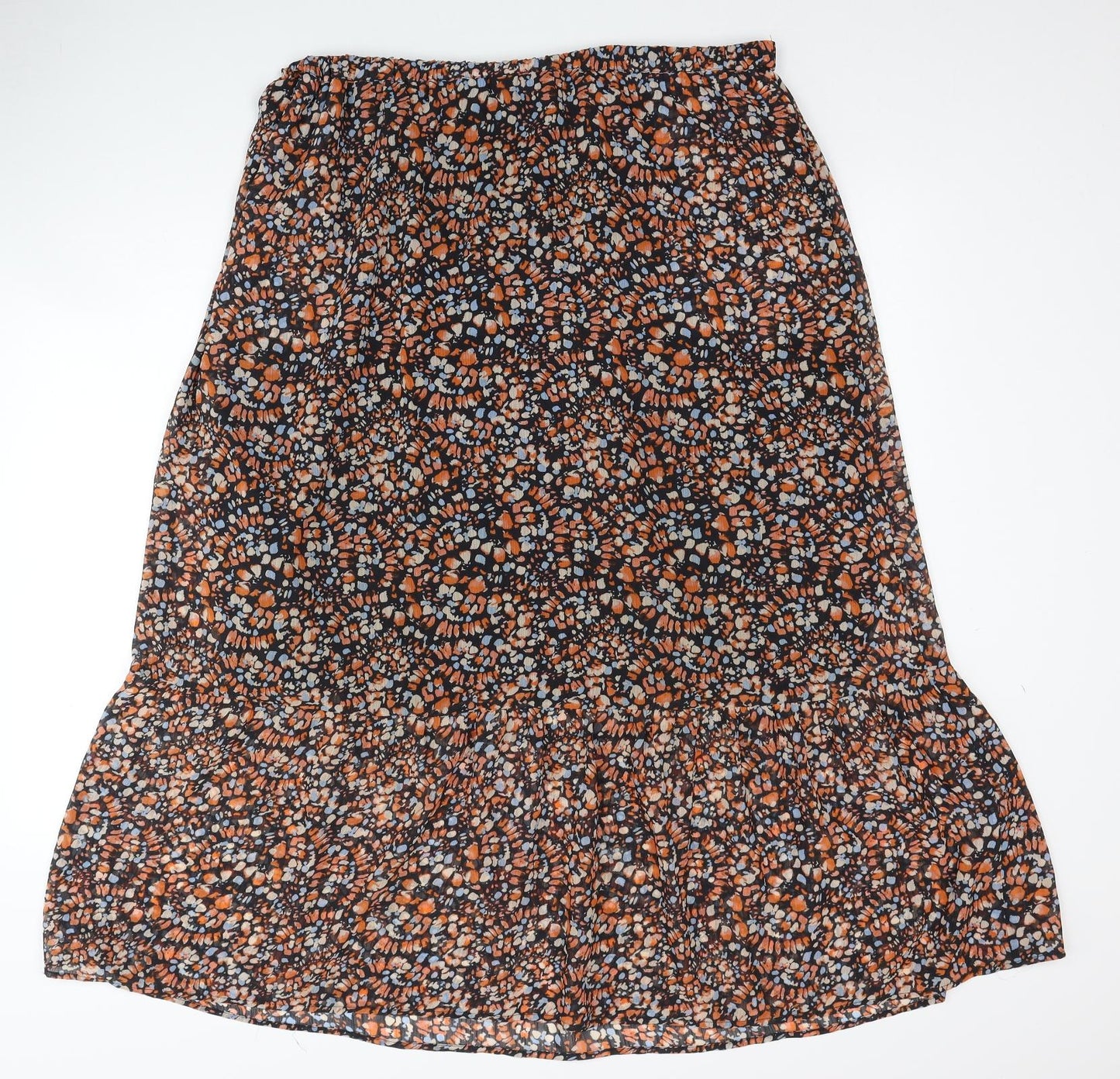 Hush Womens Multicoloured Geometric Polyester Swing Skirt Size 18
