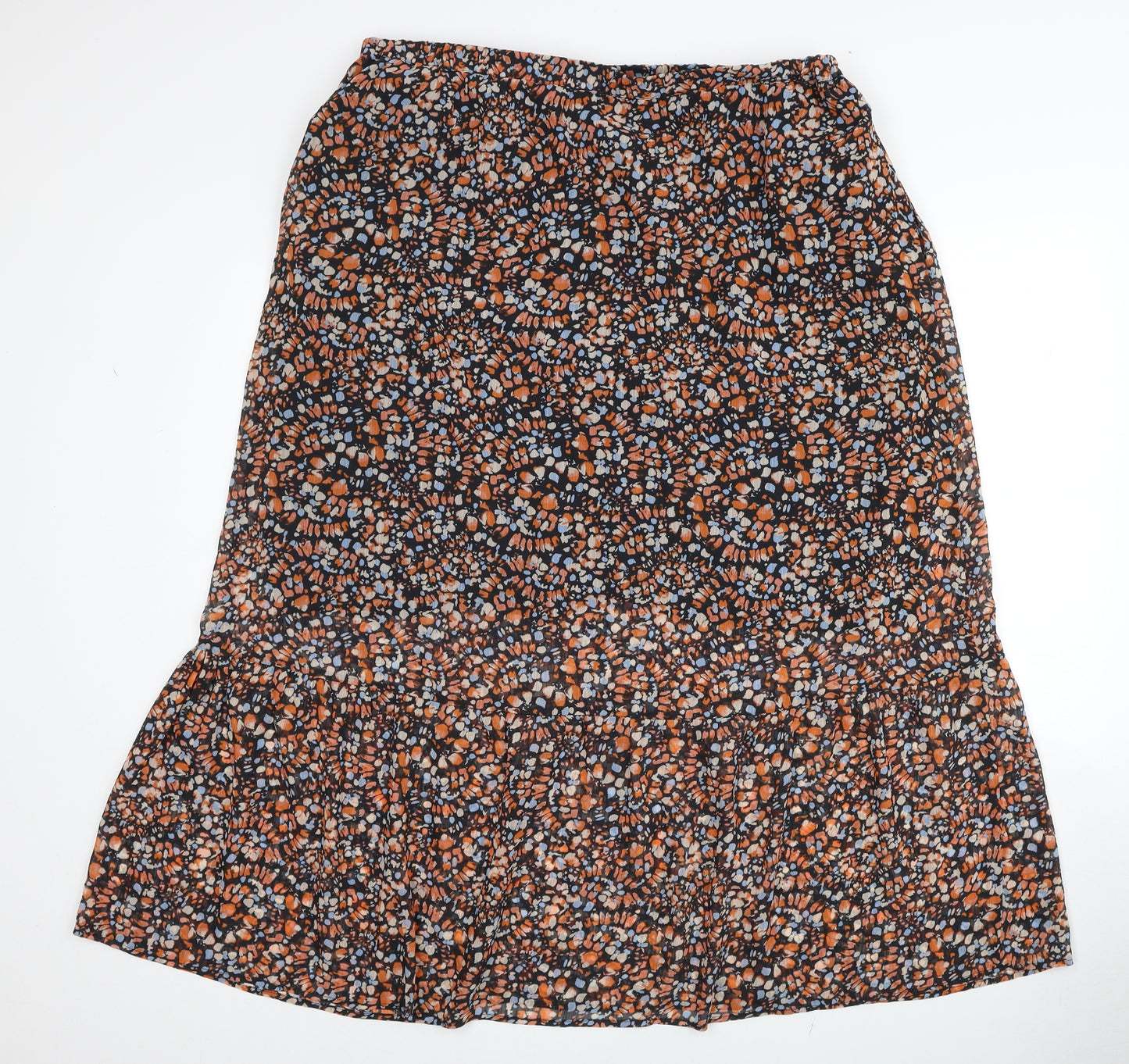 Hush Womens Multicoloured Geometric Polyester Swing Skirt Size 18