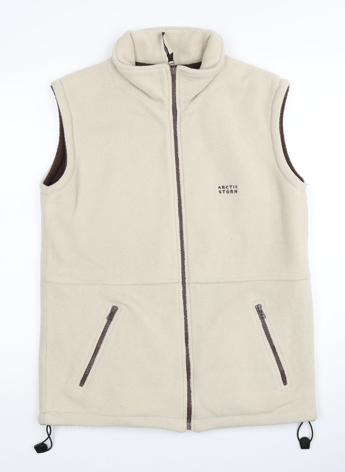 Arctic Storm Womens Beige Gilet Jacket Size M Zip