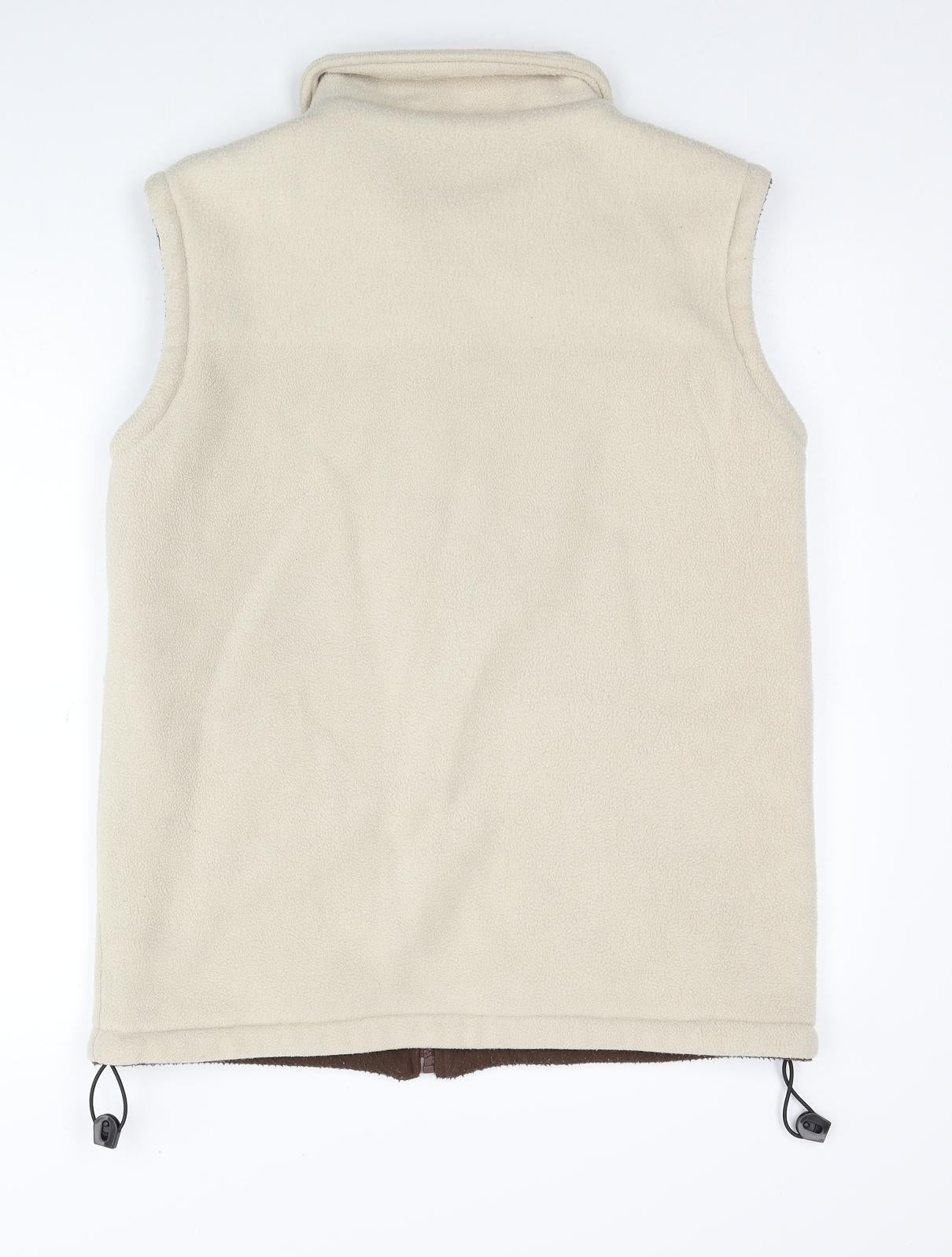 Arctic Storm Womens Beige Gilet Jacket Size M Zip