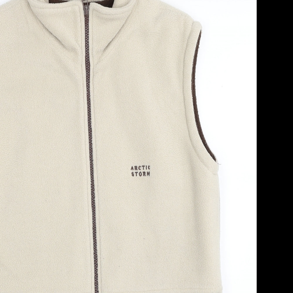 Arctic Storm Womens Beige Gilet Jacket Size M Zip