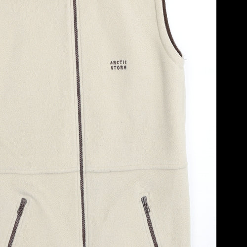 Arctic Storm Womens Beige Gilet Jacket Size M Zip