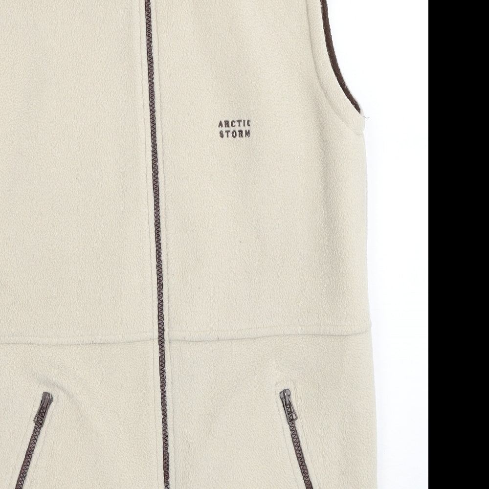 Arctic Storm Womens Beige Gilet Jacket Size M Zip