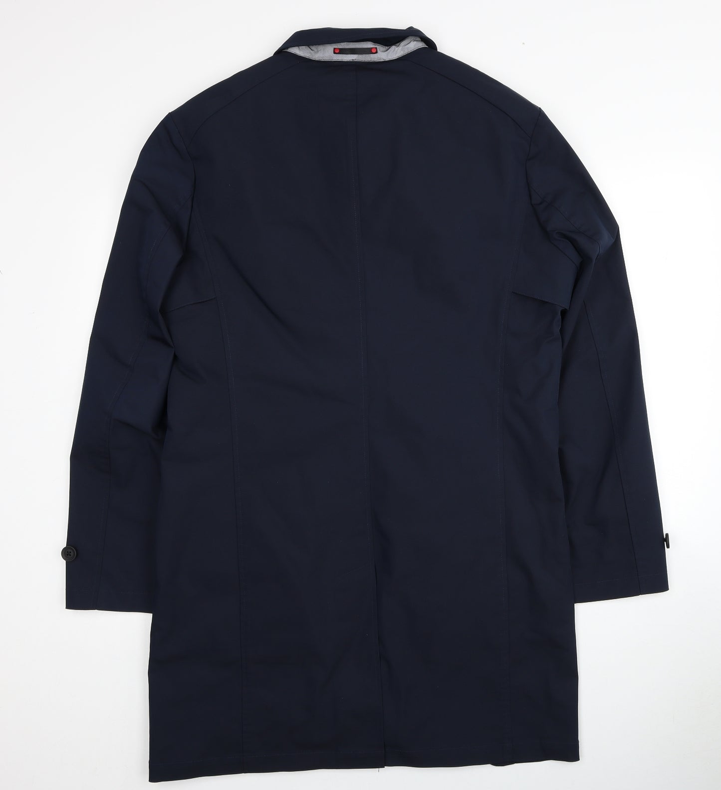 Guards London Mens Blue Overcoat Coat Size S Button