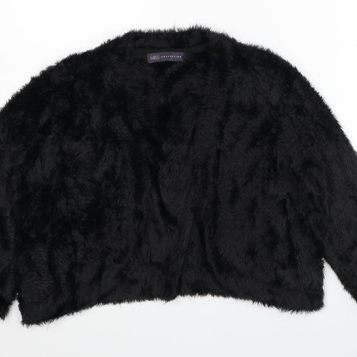 Marks and Spencer Womens Black Roll Neck Polyamide Pullover Jumper Size 12