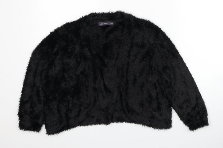 Marks and Spencer Womens Black Roll Neck Polyamide Pullover Jumper Size 12