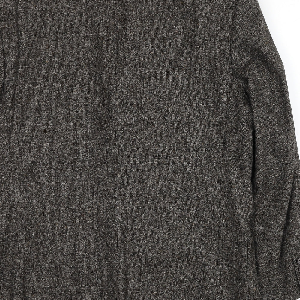 Marks and Spencer Mens Brown Wool Jacket Blazer Size 40 Regular