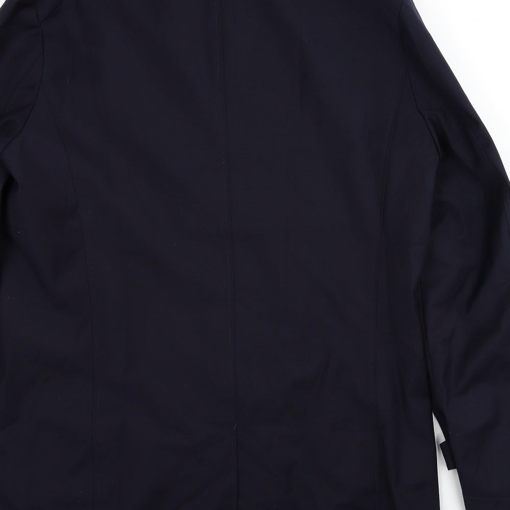 Guards London Mens Blue Overcoat Coat Size S Zip