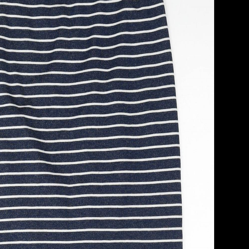 Atmosphere Womens Blue Striped Polyester Straight & Pencil Skirt Size 8