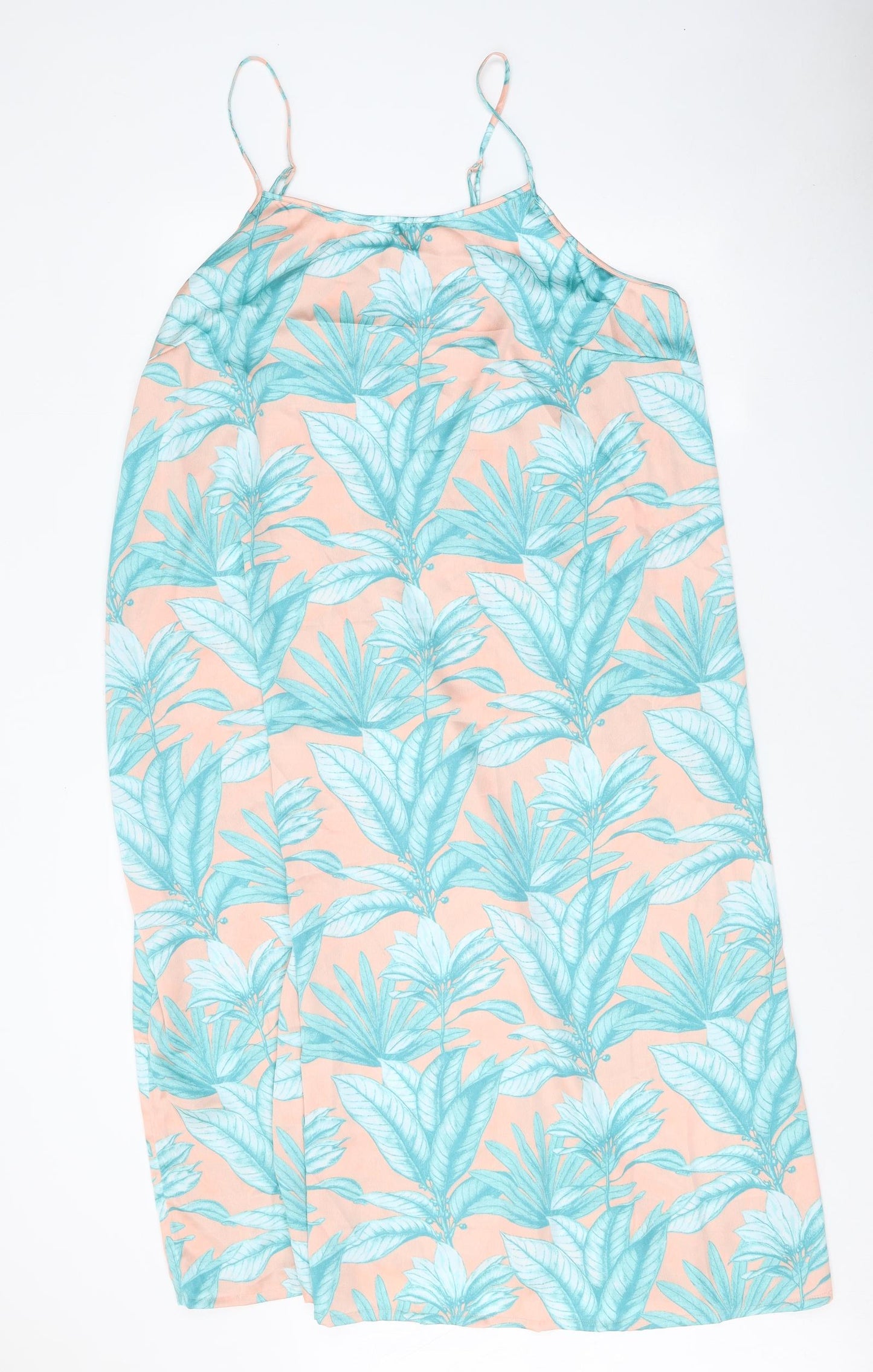 TU Womens Multicoloured Floral Polyester Tank Dress Size 22 Scoop Neck Pullover