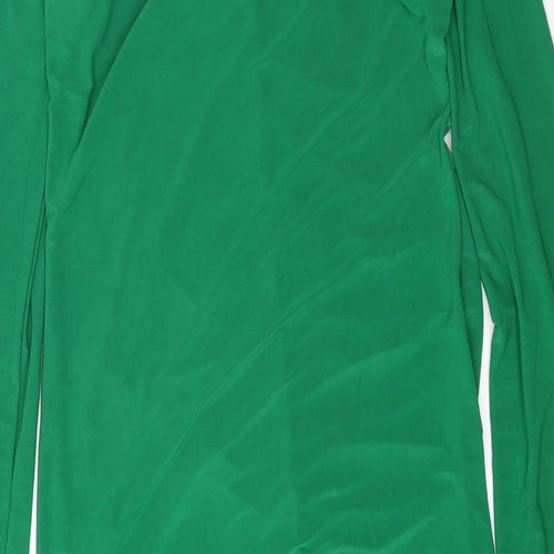 I SAW IT FIRST Womens Green Polyester Bodycon One Size Off the Shoulder Drawstring