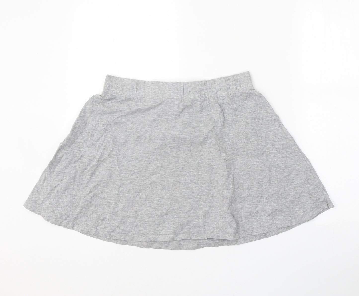 H&M Womens Grey Cotton Skater Skirt Size M