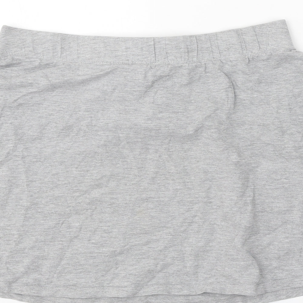 H&M Womens Grey Cotton Skater Skirt Size M