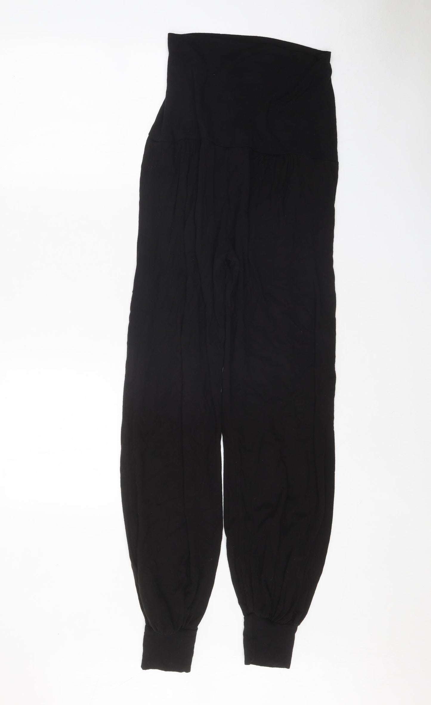 River Island Womens Black Viscose Jogger Trousers Size 8 Regular
