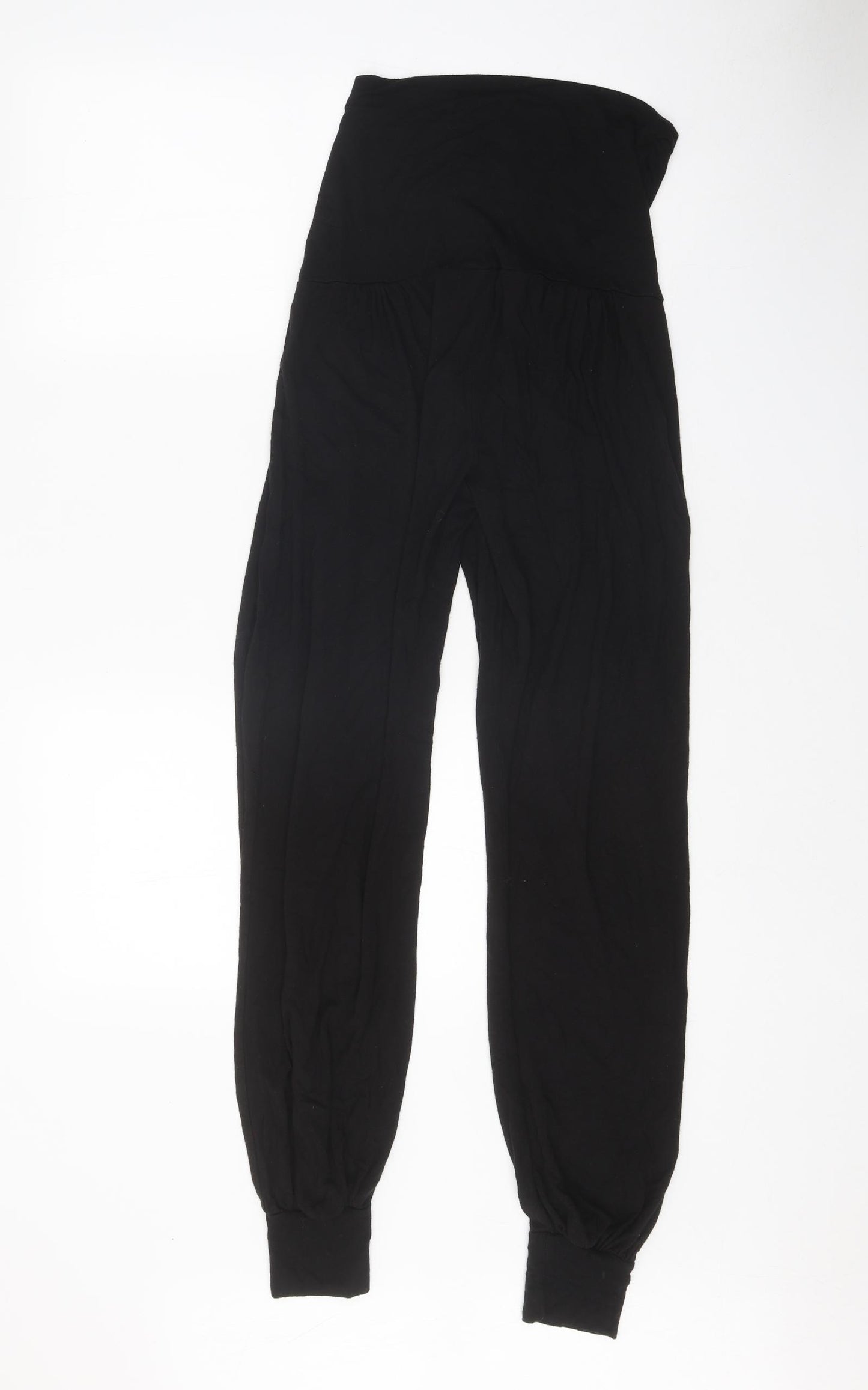 River Island Womens Black Viscose Jogger Trousers Size 8 Regular