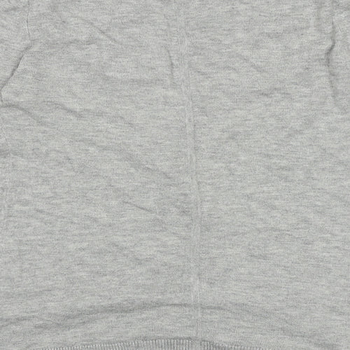 Gap Womens Grey V-Neck Cotton Cardigan Jumper Size 2XS