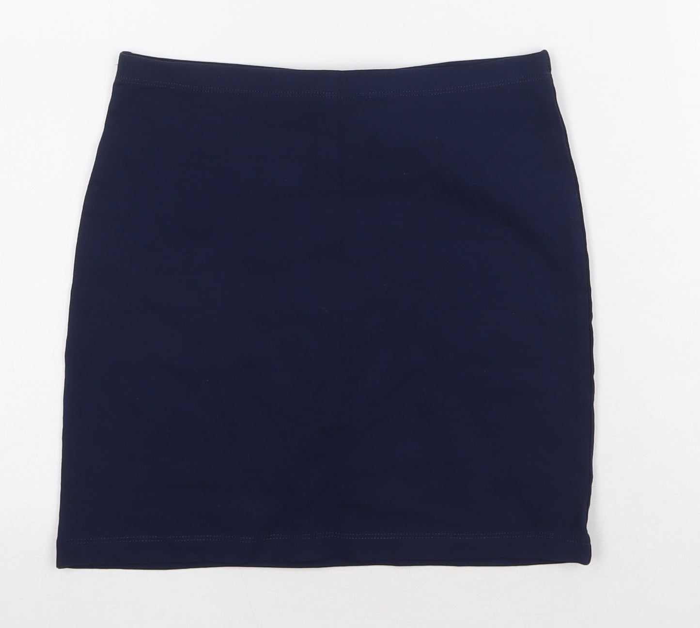H&M Womens Blue Cotton Bandage Skirt Size 8