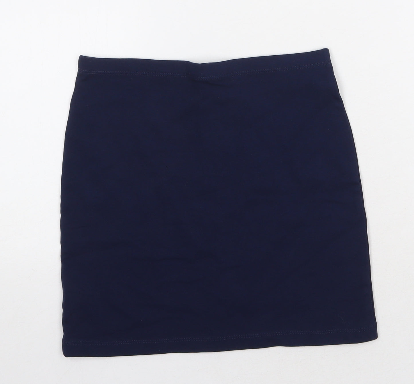 H&M Womens Blue Cotton Bandage Skirt Size 8