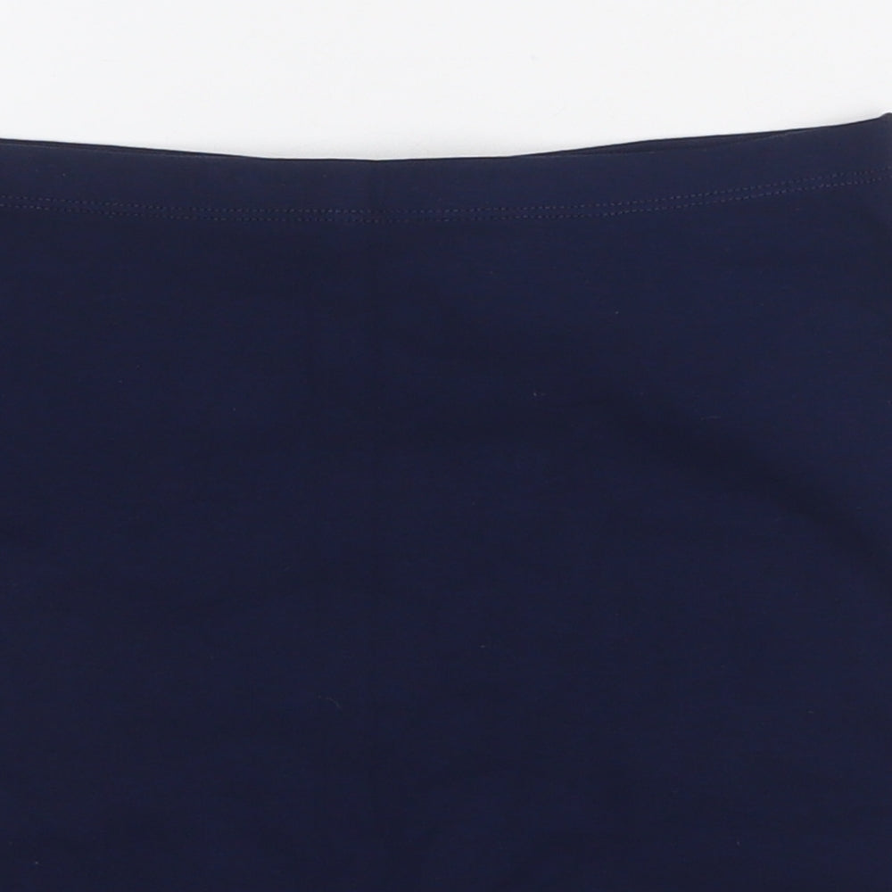 H&M Womens Blue Cotton Bandage Skirt Size 8