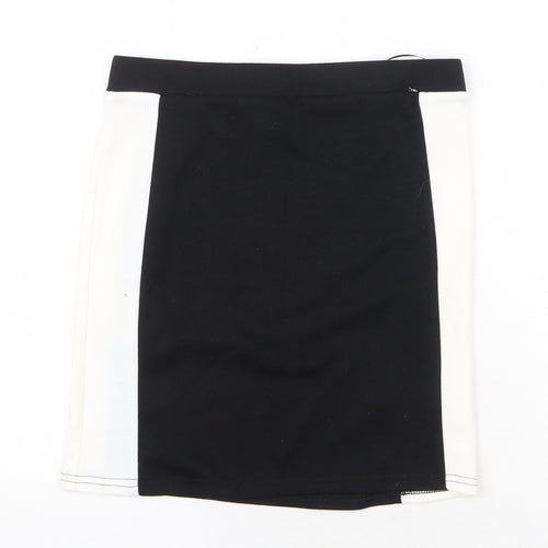 New Look Womens Black Polyester Mini Skirt Size 10