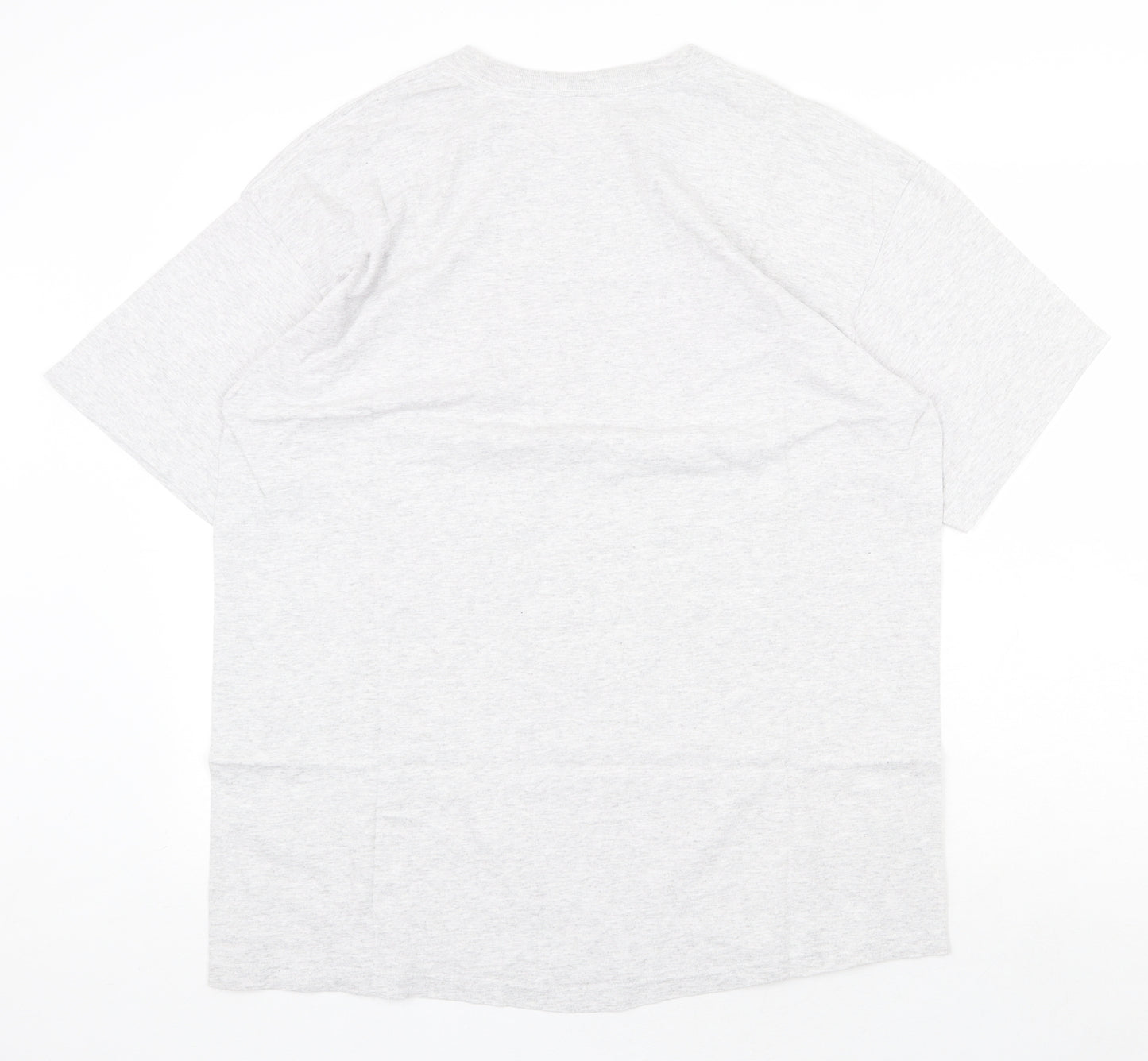 Anvil Womens Grey Cotton Basic T-Shirt Size XL Round Neck - United We Stand