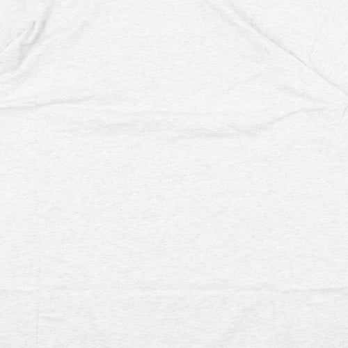 Anvil Womens Grey Cotton Basic T-Shirt Size XL Round Neck - United We Stand
