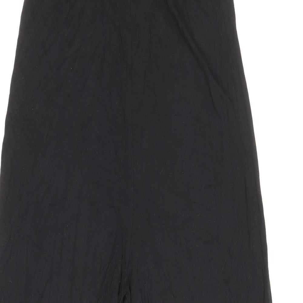 Monsoon Womens Black Viscose Jumpsuit One-Piece Size M Tie
