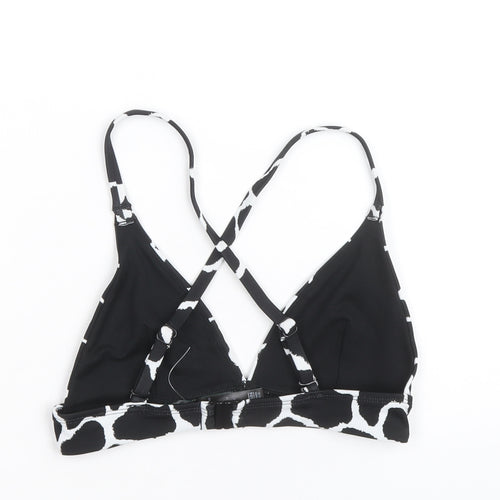 Marks and Spencer Womens Black Geometric Polyamide One Piece Size 8