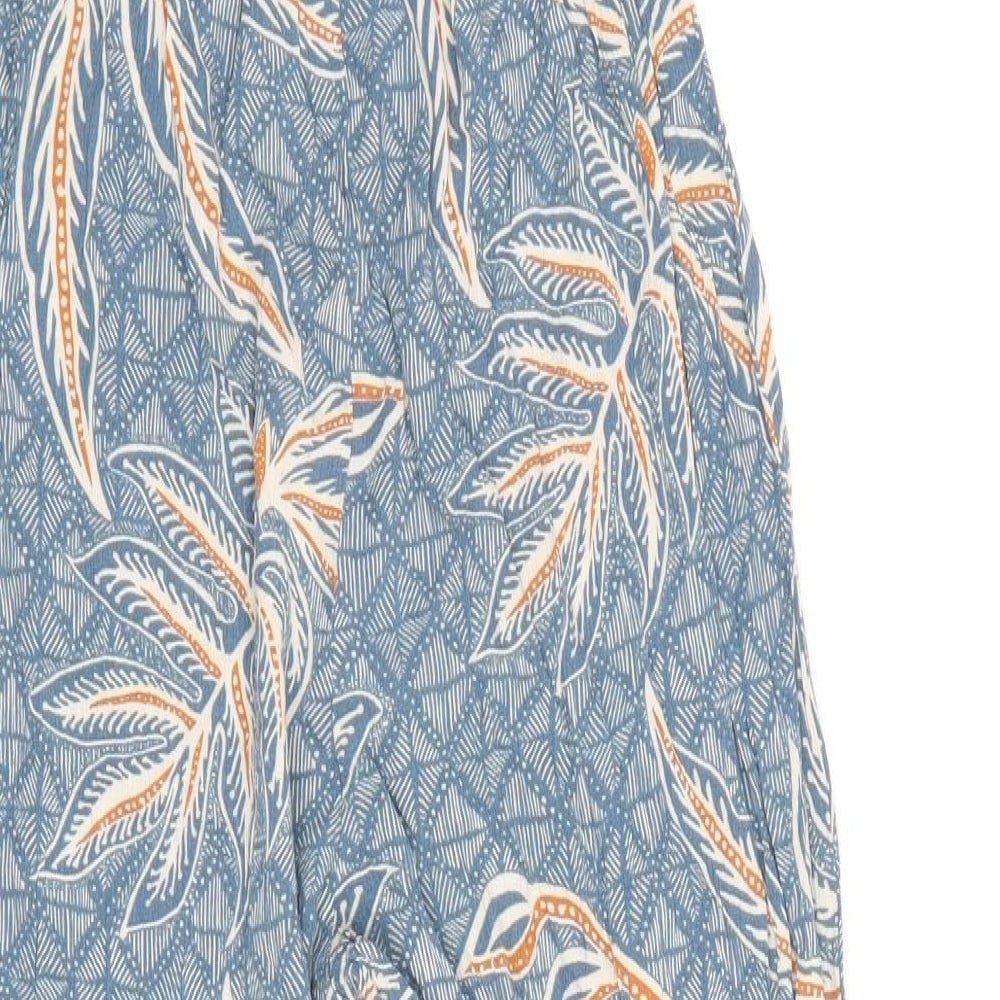 Primark Womens Multicoloured Geometric Viscose Jumpsuit One-Piece Size 4 Pullover
