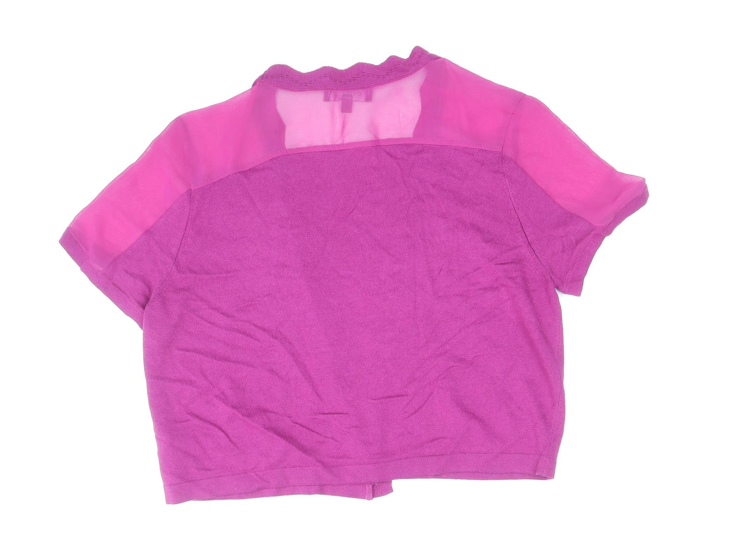 Per Una Womens Purple V-Neck Viscose Cardigan Jumper Size 12