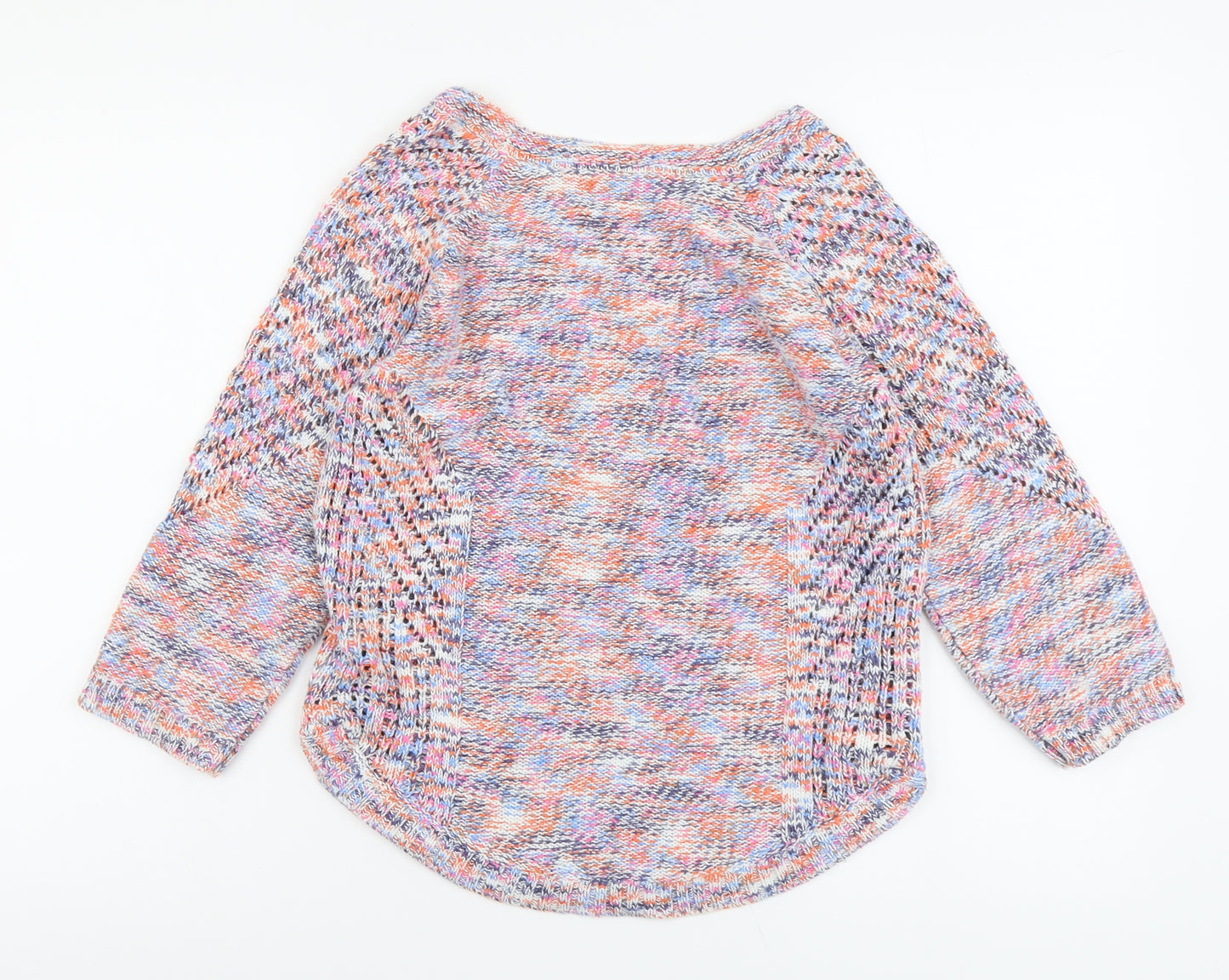 Per Una Womens Pink Boat Neck Cotton Pullover Jumper Size 10