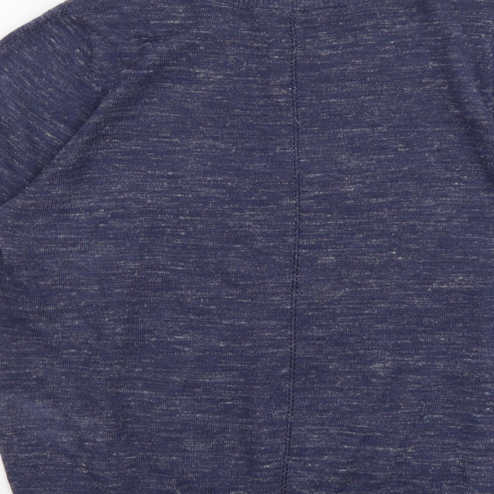 Joules Womens Blue Scoop Neck Acrylic Pullover Jumper Size 12