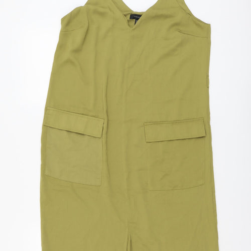 Atmosphere Womens Green Polyester Tank Dress Size 12 V-Neck Pullover
