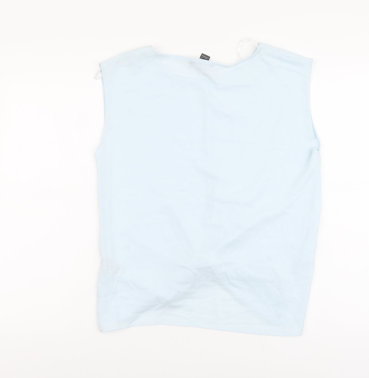 Primark Womens Blue Polyester Cropped Tank Size 8 Round Neck